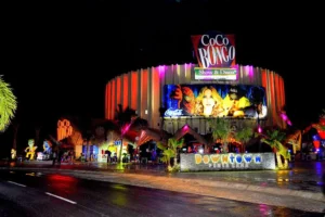Coco Bongo Punta Cana nightclub facade with Open Bar and Hotel/Resort Pick Up