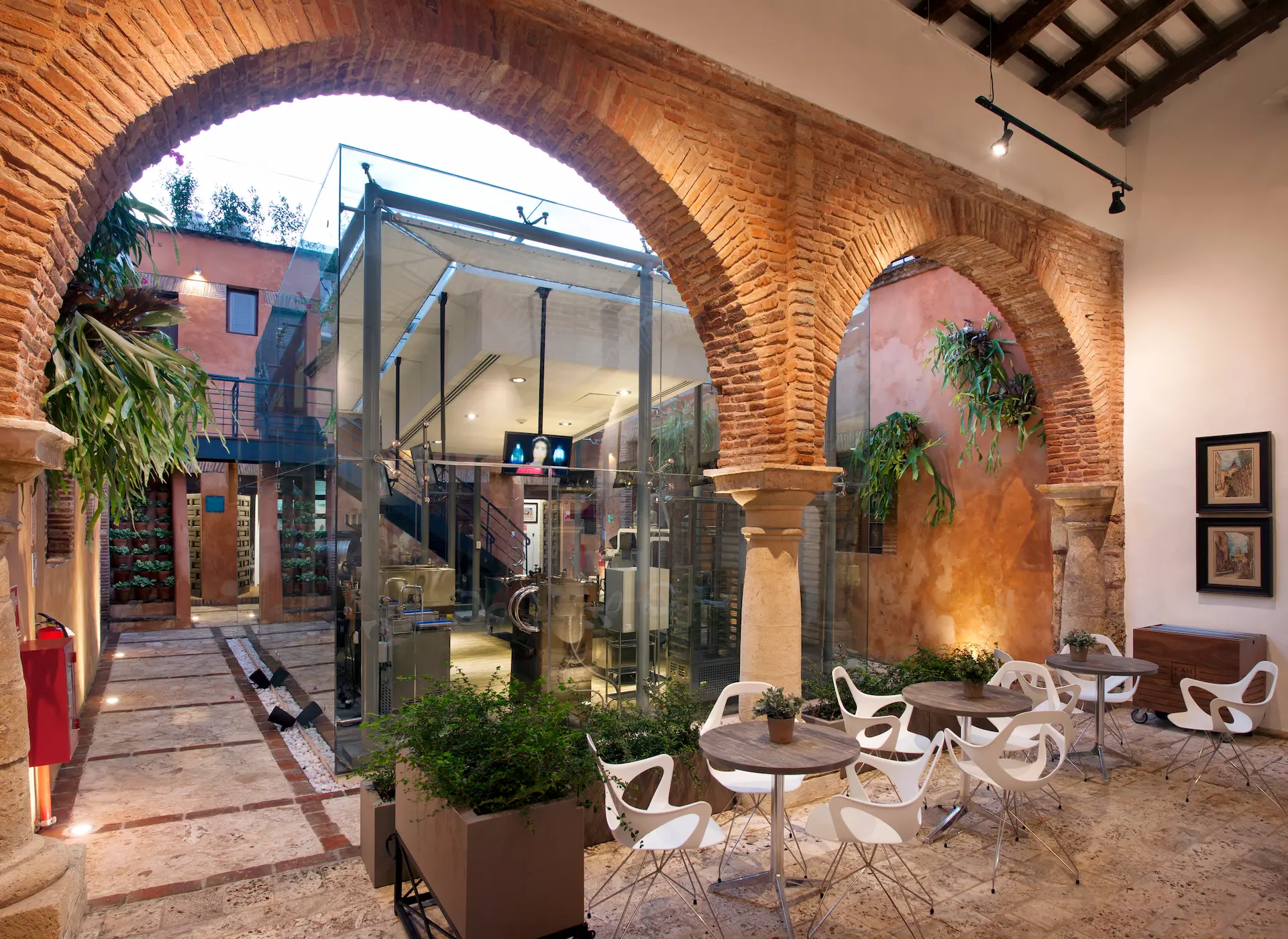Modern chocolate factory with machinery at KahKow Experience in the Colonial Zone of Santo Domingo Dominican Republic